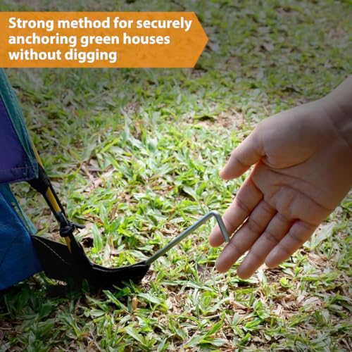 HASTHIP® 10 Pack Tent Stakes 6.7 Inches for Camping L-Shaped Ground Nail Heavy Duty Iron Galvanizing Accessories Fixed Tent 3PCS HASTHIP® 10 Pack Tent Stakes 6.7 Inches for Camping L-Shaped Ground Nail Heavy Duty Iron Galvanizing Accessories Fixed Tent 3PCS